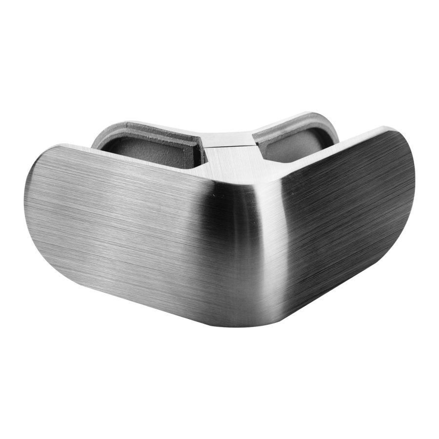 Heavy Duty Glass to Glass Connector in Stainless Steel