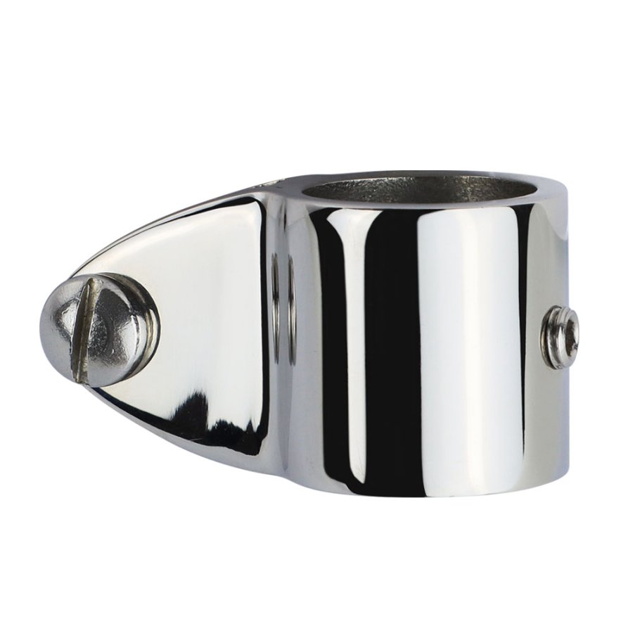 Boat canopy fittings with bimini jaw slide