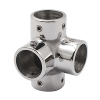 316 Stainless Steel 4-Way Handrail Connector