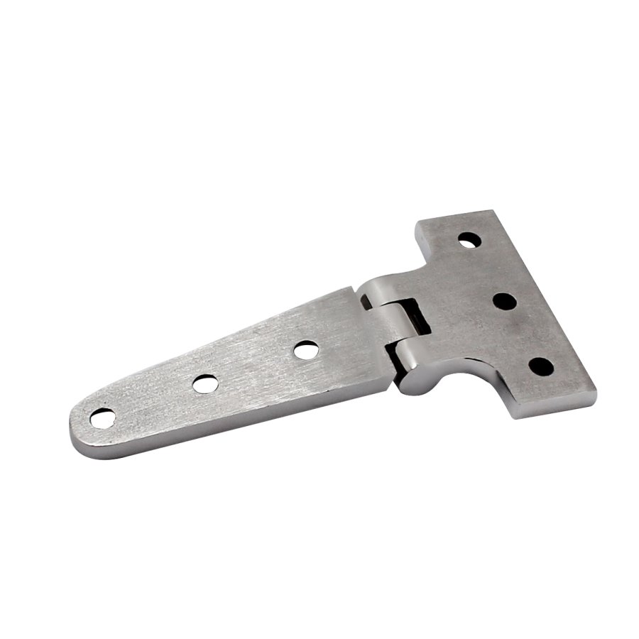 Secure stainless steel hinge for handrail fittings