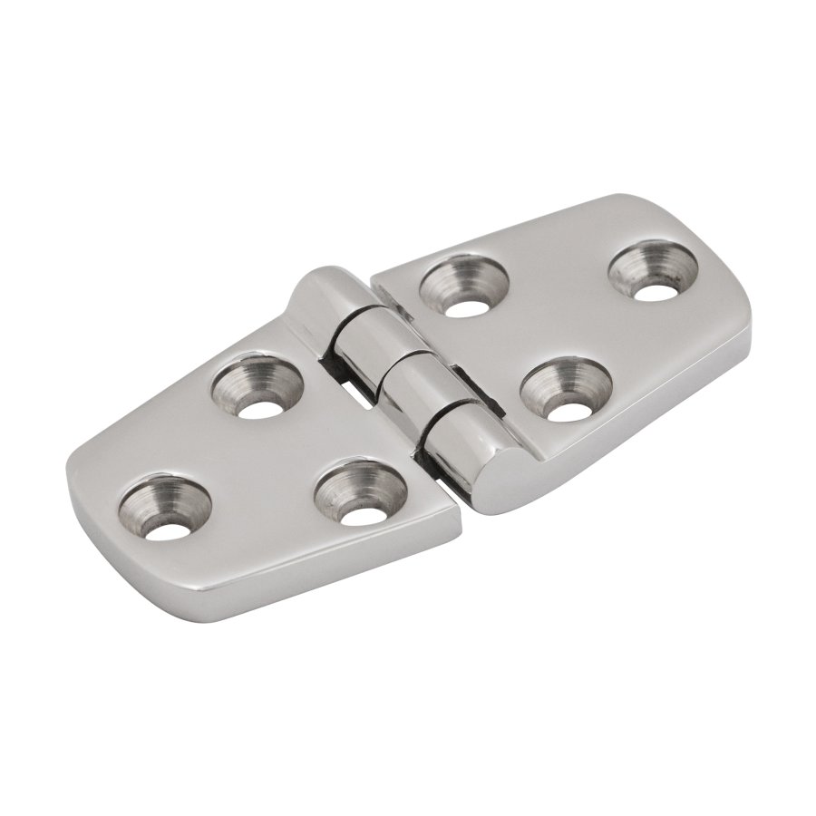 Secure stainless steel hinge for marine hatch systems