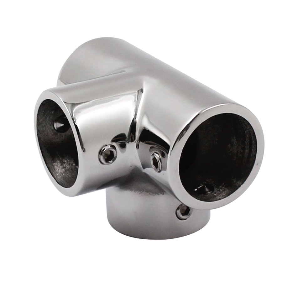 Durable stainless steel railing fittings and connectors