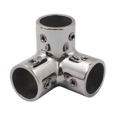 316 Stainless Steel 90 Degree 3 Way Tube Pipe Connector