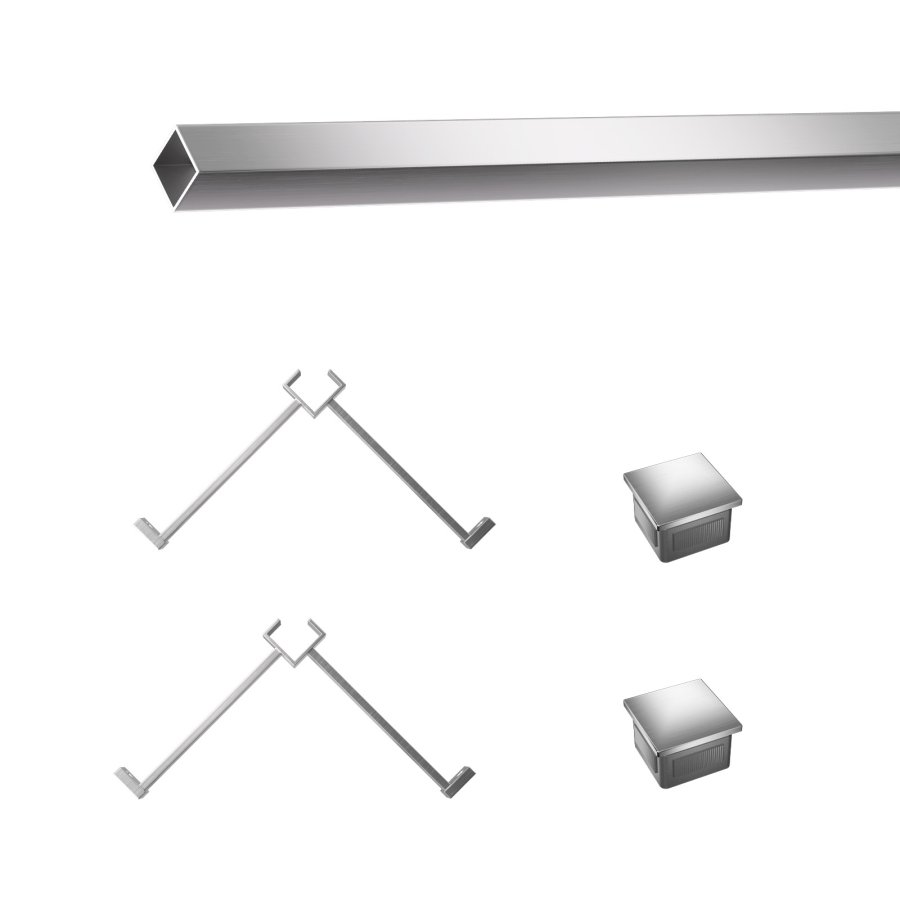 Bar Foot Rail Kit 2 - Square 4