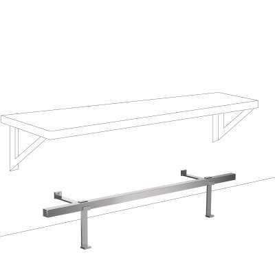 Bar Foot Rail Kit 2 - Square