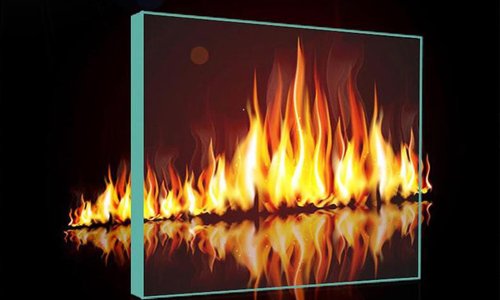 3 Hours Fire Rated Building Glass Tempered Borosilicate Glass 4.0