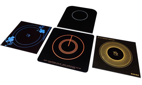 Hight Temperature Ceramic Glass for Induction Cooker Silk Screen Crystal Glass Plate