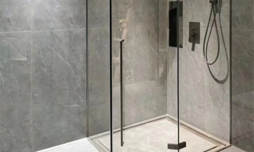 Tempered Shower Door Glass Price Tinted Tempered Cubicle Screen for Bathroom Smart Sliding Door Shower Room Glass