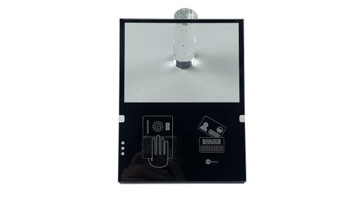 High Strength Card Reader Glass Cover Plate Scratch Resistant Screen Printing  Tempered Glass