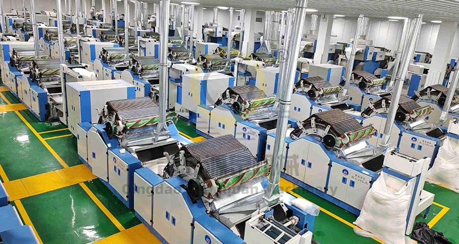 Good News! Congratulations To Our Company For Successfully Installing Negative Pressure Fully Automatic Cashmere Carding Production Line In Mongolia