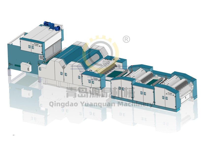 Opening-flat Carding Part For Carding Production Line