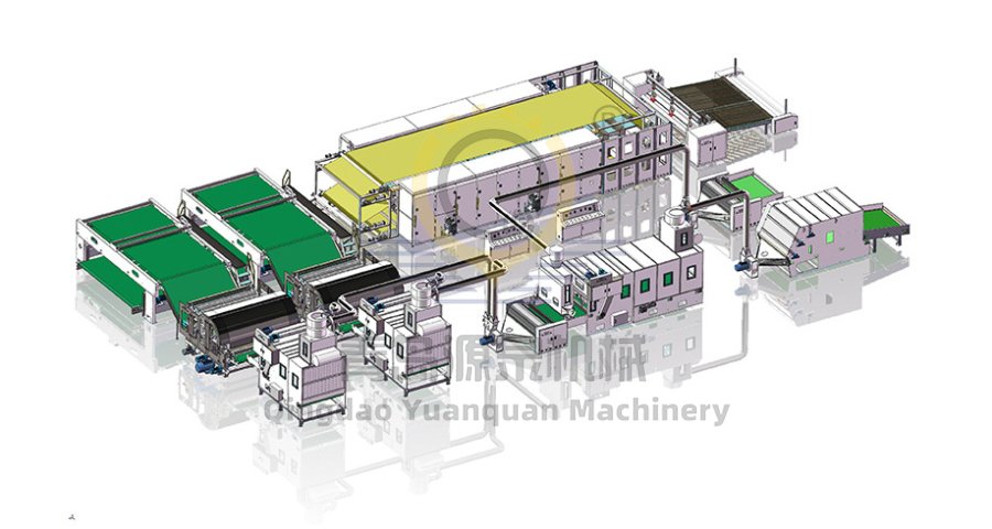 Integrating Hard and Soft Wadding Production Lines for Diverse Nonwoven Manufacturing