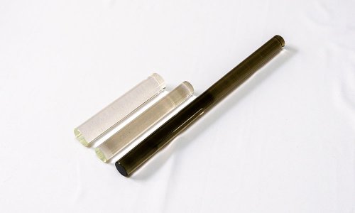 Barra de cristal transparente sólida fundida barra de vidrio de luz de cristal transparente