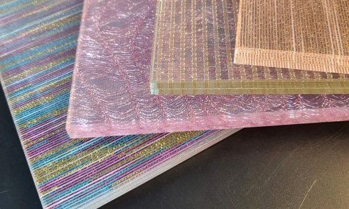 Vidrio laminado textil