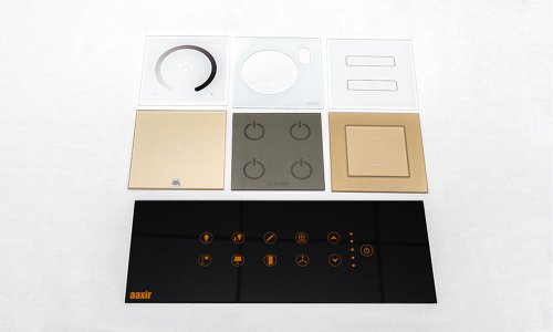 Customized Switch Panel Tempered Glass With Silk Screen Printing Of Customer Design