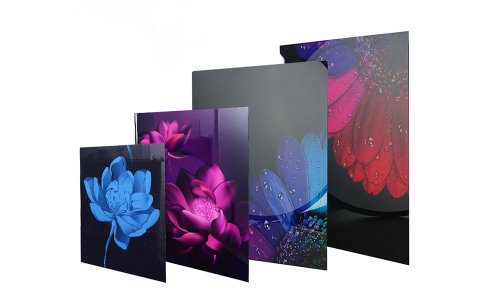 Artículo De Vidrio Para Puerta De Refrigerador Y Congelador, Decoración Personalizada Del Hogar, Impresión De Seda, Pintura De Vidrio Con Patrón Teñido