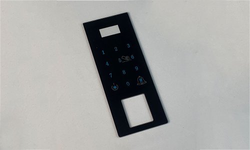 Panel De Vidrio Con Cerradura Electrónica Táctil De Vidrio Templado Con Serigrafía Personalizada, Panel De Vidrio Con Interruptor Táctil Para Hogar Inteligente