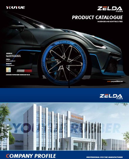 ZELDA Brand Passenger And Light truck Tires Catalogue