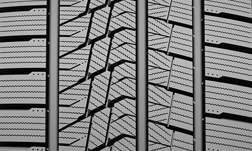 Winter tire with soft rubber compound for passenger cars, premium quality & excellent drainage 