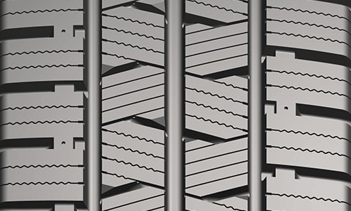 High-load snow tire for commercial vans, excellent snow braking performance