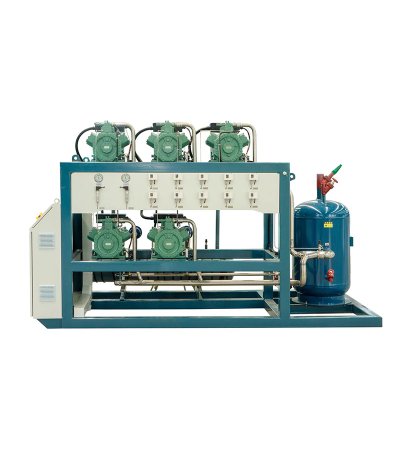 Superior Water Cooled Lubricated AC Power Industrial Refrigeration Compressor Unit