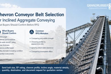 Chevron Conveyor Belt Selection for Inclined Aggregate Conveying