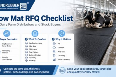 Cow Mat Distributor Stock Range and RFQ Checklist for Dairy Farm Buyers