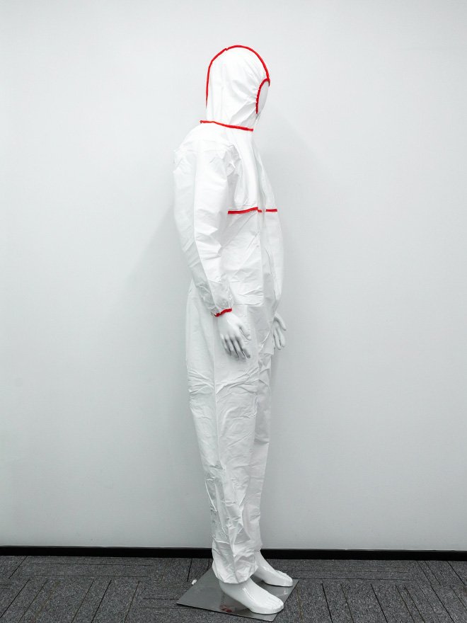 Orange SF Bound Seam Coverall