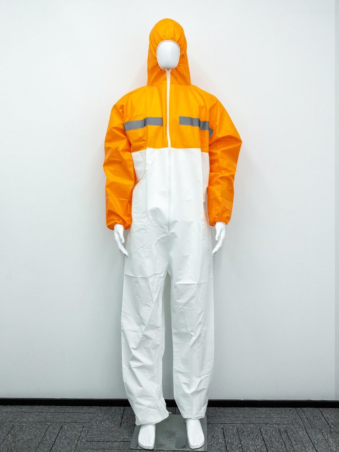 100% Cotton Reflective Tape Disposable Protective Clothing