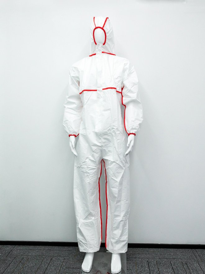 Orange SF Bound Seam Coverall