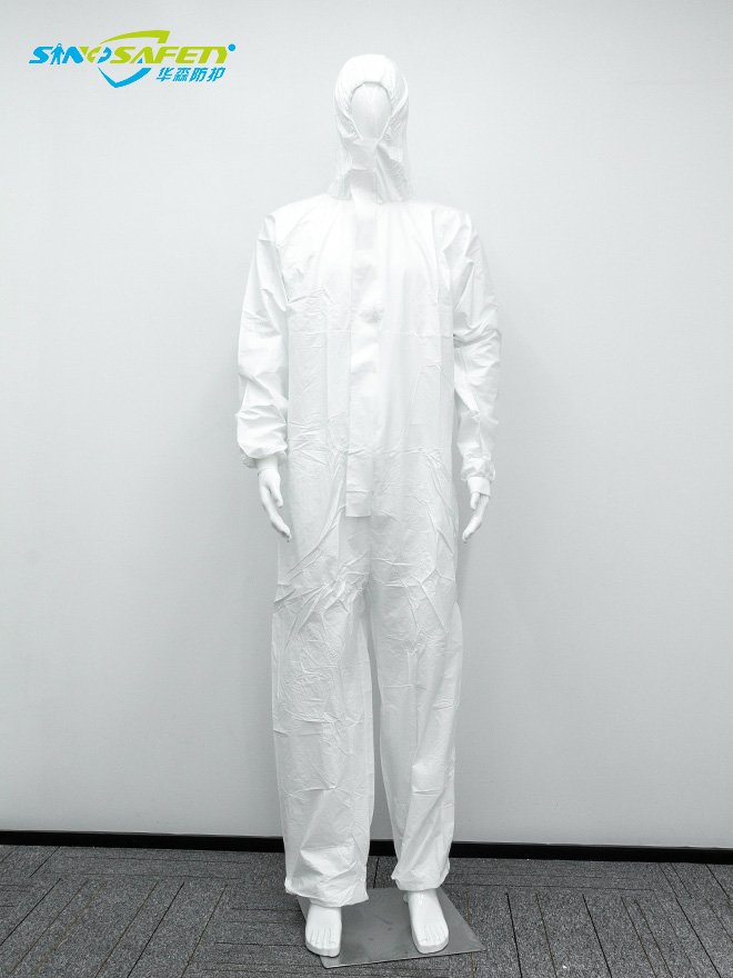 Type 5 6 Microporous Coverall with Knit Cuff