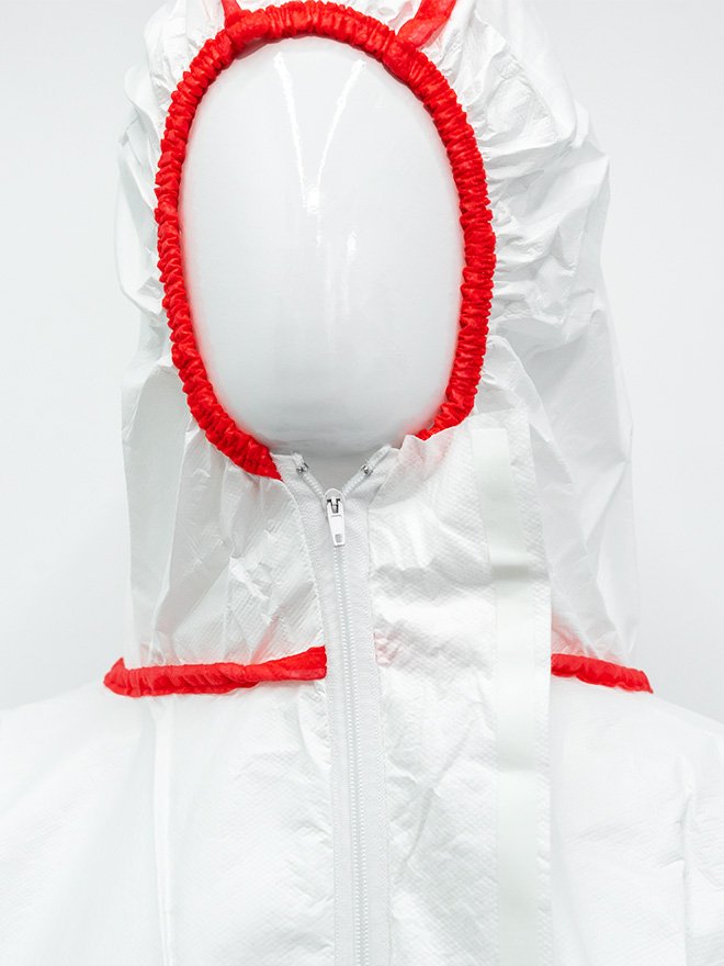 Orange Disposable Coveralls