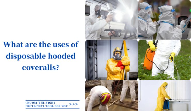 What are the uses of disposable hooded coveralls?