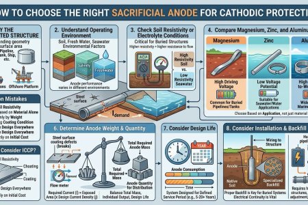 How to Choose the Right Sacrificial Anode for Cathodic Protection