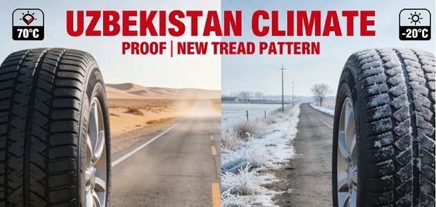 New Tire Tread Pattern Improves Tire Pressure Stability, Enhancing Safety and Durability in Uzbekistan
