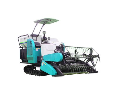 mini combine corn harvester