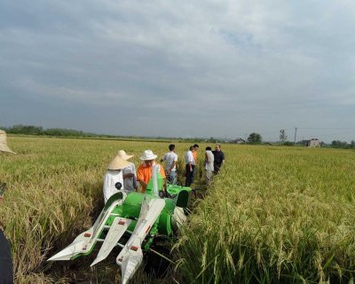 mini combine harvester