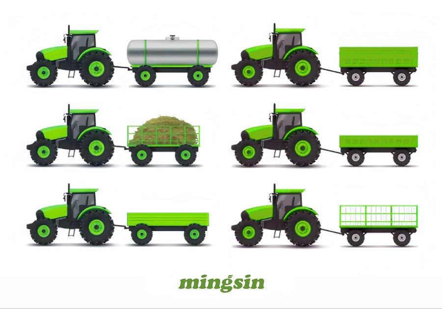 Seven types agricultural trailer