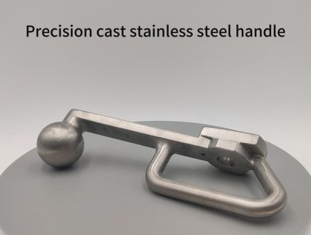 Precision cast stainless steel handle knob