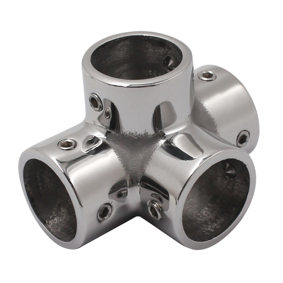 316 Stainless Steel 4-Way Handrail Connector
