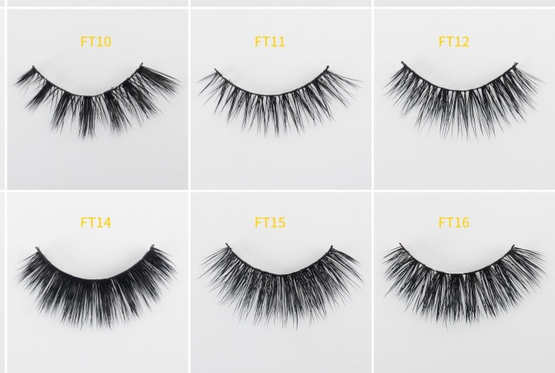 Flat Strip Lashes FT-1-4