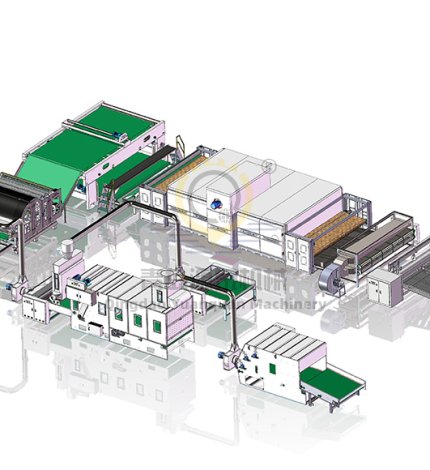 Energy Saving Type Soft Wadding Production Line