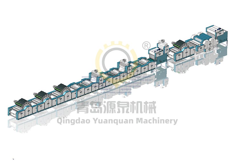 ماكينة نفش الكشمير الأوتوماتيكية بالكامل ذات الضغط السلبي