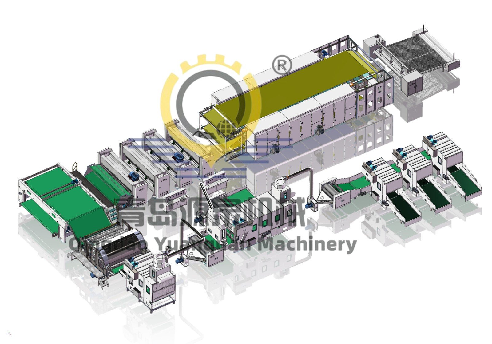三开四针刺硬质棉生产线-2