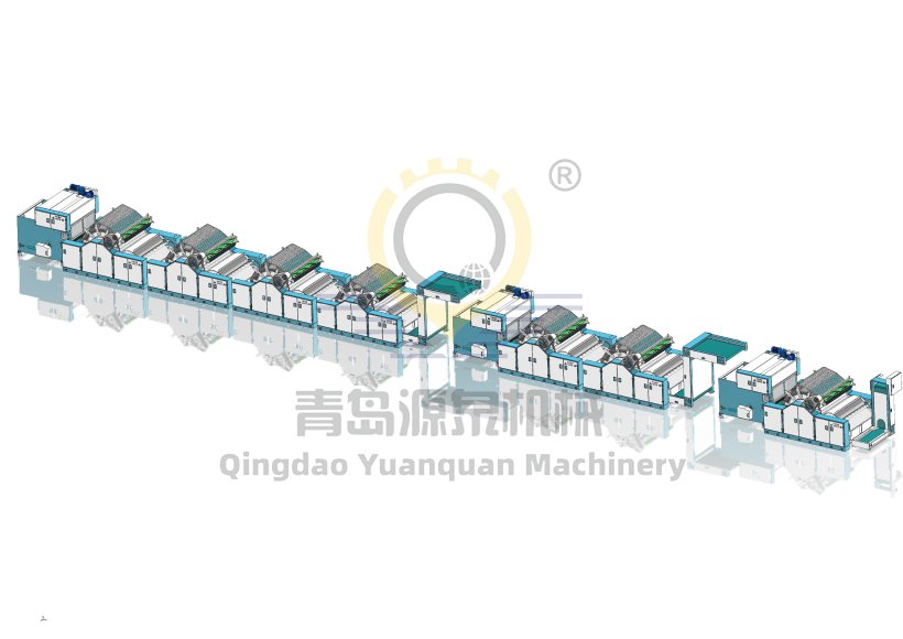 خط إنتاج نفش شعر الياك/زغب الياك