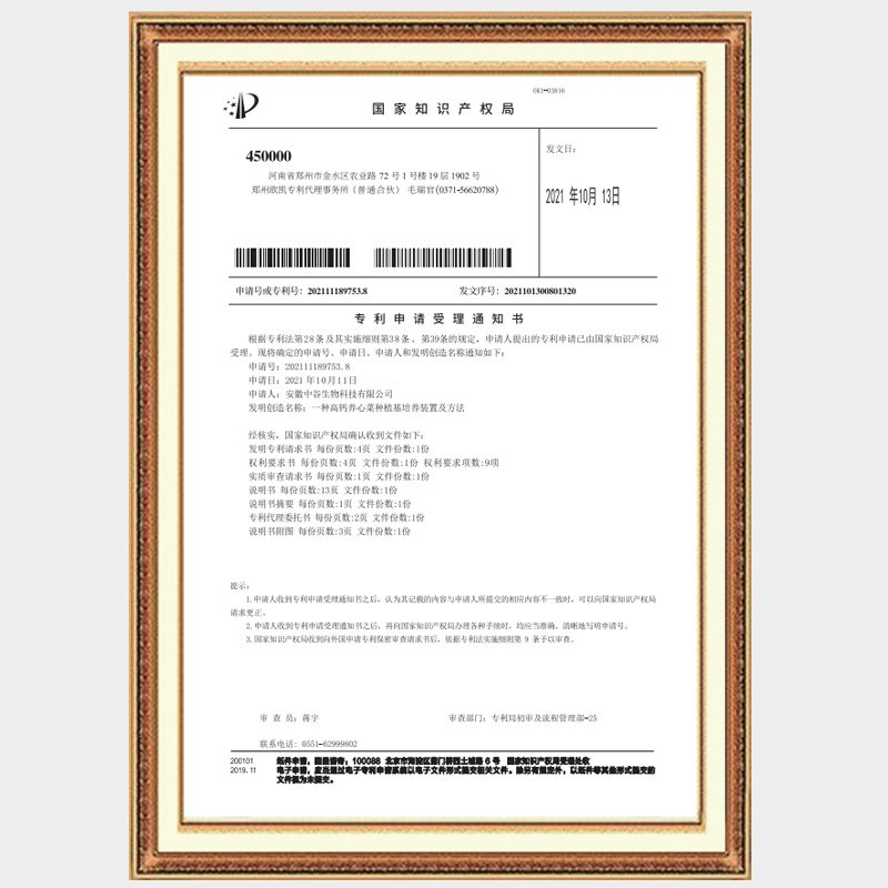 A high-calcium heart-nourishing vegetable planting medium culture device and method