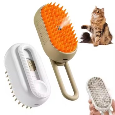 3 in 1 Pet Electric Steam Brush