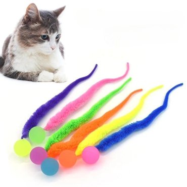 Cat Toys Interactive Rainbow Worm