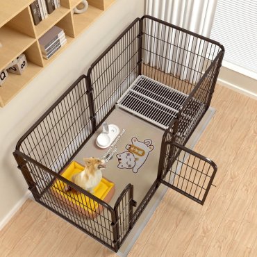 Heavy Gauge Steel Dog Playpen Ultimate Puppy Proof Escape Proof No Tools Assembly Pet Fence Lifetime Use Kennel Cage