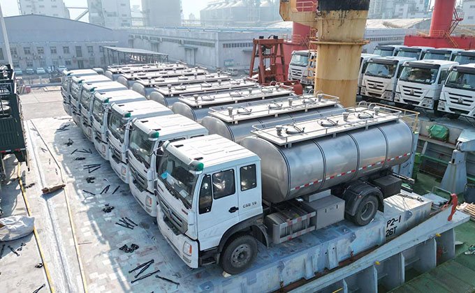 15 units fresh milk transport tankers exported to Ethiopia